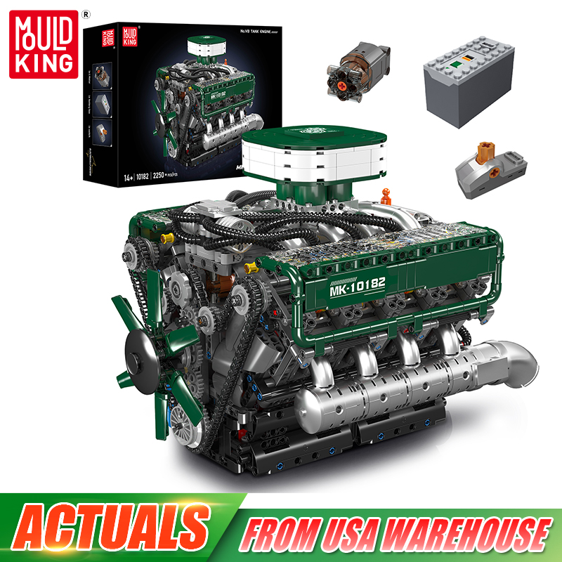Model Kit Engine - Mould King 10182 Giocattoli Tecnici Motore,
